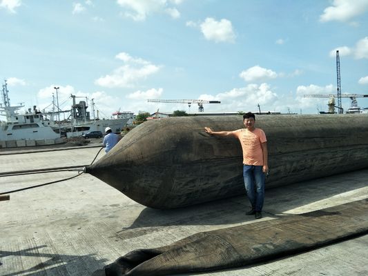 Maritieme luchtzakken voor het lanceren of aanleggen van schepen Aanpasbare scheepswerven